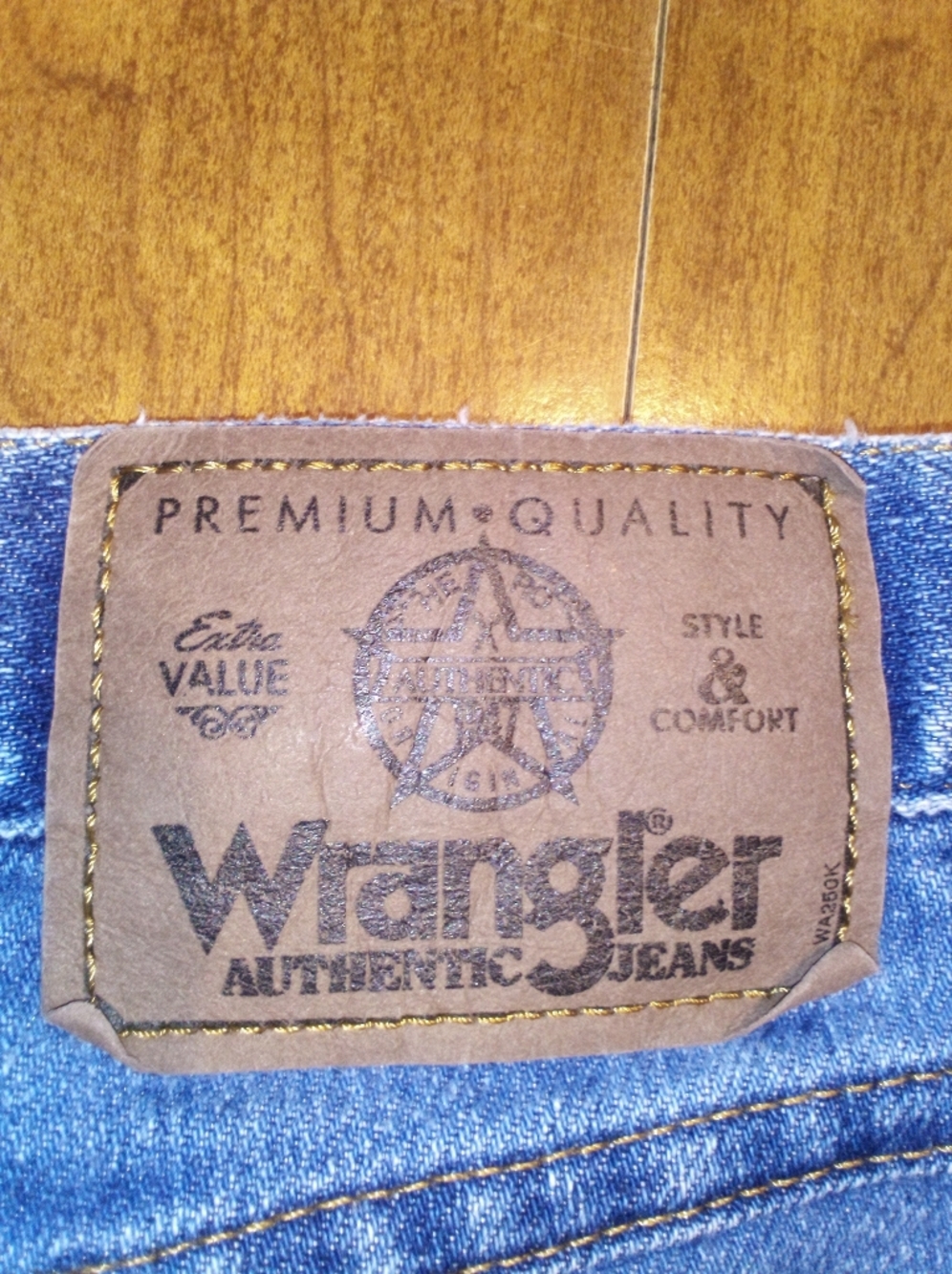 Wrangler Men's 85900DW Medium Blue Midweight Relaxed Fit Denim Jeans 42X32 - Picture 9 of 11